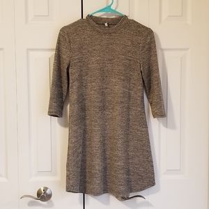 Charlotte Russe Gray mock neck sweater dress, S